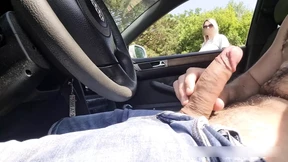 Stranger girl liked how I jerk off my dick, I take out my cock in a car near beach area, this unknown girl is shocked !!! Stranger girl liked how I jerk off my dick, I take out my cock in a car near beach area, this unknown girl is shocked !!!