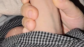 Step mom pulled out step son dick with balls and handjob his big dick