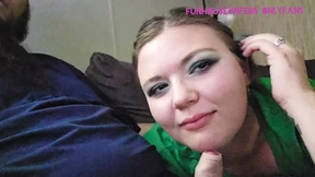 All in green with pigtails but was hungry so he feed me his cock and load