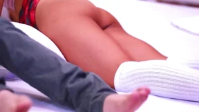 The secretary and the boss go to the apartment to fuck