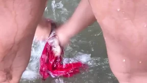 Pervert records me and touches me while I wash my clothes in the river Pervert records me and touches me while I wash my clothes in the river