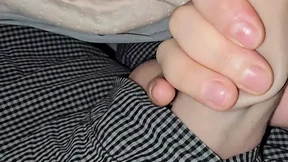 Step mom handjob stepson 9 inch of dick