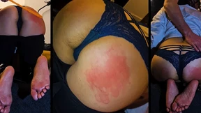 Hard Ass Spanking on a Poor Pretty Slave