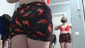 Big Tits Try on Many New Bras, Big Butt Changes Panties in Front of the Mirror, Camera Watches Curvy MILF with Bouncing Boobs Big Tits Try on Many New Bras, Big Butt Changes Panties in Front of the Mirror, Camera Watches Curvy MILF with Bouncing Boobs