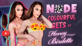 Nude Colourful Sets by Honey Birdette Lingerie Try On - Hannahjames710