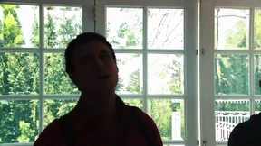 Busty Brunette Dylan Ryder Aggressively Throat Fucked and Passed Between Two Guys