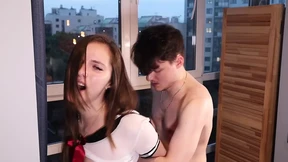 Vika Lita in a Sexy Outfit Sweetly Sucks a Dick and Moans in a Pose of Doggystyle Shorts #5