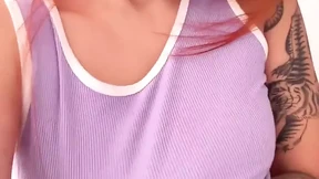 Colombian Teen Gets Too Wet Waiting - Dildo Ride in Lingerie