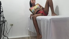 I'm in the massage parlor and since there are no customers, I started touching my tits and vagina I'm in the massage parlor and since there are no customers, I started touching my tits and vagina
