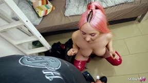 Old Guy Caught German Girl Masturbate at Hostel and Seduce Her to Fuck