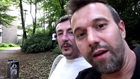 Strange Woman Pees in the Forest and Blows Two Strangers and Then Just Wants to Fuck