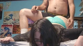 stepbrother gets very handsy before bed