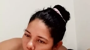 My girlfriend looks beautiful with my cock in her mouth