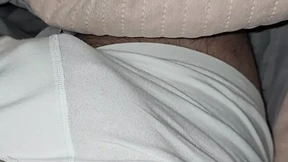 Step mom handjob step son dick under his underwear