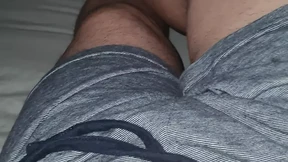 Step son pulled out his dick while step mom touched his nipple