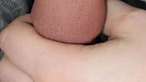 Step mom grabs step son big dick in erection for handjob