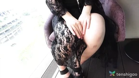 Mao Is a Pregnant Twenty Year Old with Huge Brown Nipples to Suck