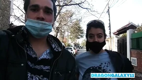 (RISKY) BLOWJOB CUM IN MOUTH IN THE STREET