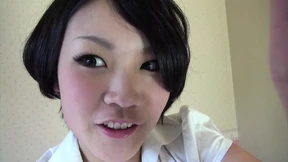 Fresh girl Rina Ishikawa a slut with lots of hair on her