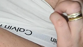 Step mom hand slip under step son underwear touching his dick
