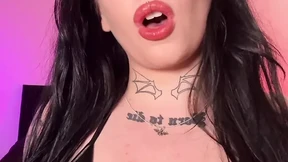 British goth teen with massive tits sexy JOI