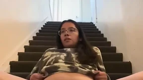 Erika Latina Mom Dared to Show Her Assets at Work and Masturbates
