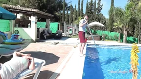 AuntJudysXXX - Rich Horny Cougar Jojo Fucks the Pool Boy