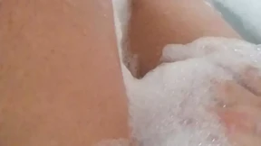 Sweet moments in bathtub Sweet moments in bathtub