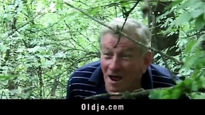 Horny grandpa gets pleased by huge breasted young girl