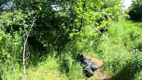 Hot Outdoor Blowjob and Cum Play with a Down-jacket 269