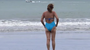 Stepson for the first time has sex with beautiful stepmother on the beach Stepson for the first time has sex with beautiful stepmother on the beach