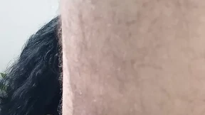 Sucking a delicious cock with milk Sucking a delicious cock with milk