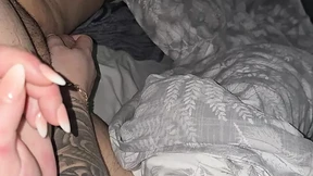 Tattooed step mom hand slip into step son dick for a handjob