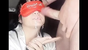 Fills my face with a large portion of cum