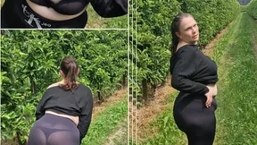 Pissing in nature and satisfying my lust 