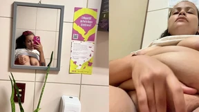 Risky Public Bathroom Pussy Play Risky Public Bathroom Pussy Play