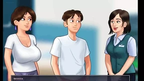 Summertime saga: hot sexy MILF with big milky tits ep 79
