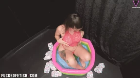 POV Diaper Romance Pool Masturbation Pee