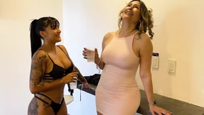 Cuckold MILF's First Lesbian Sex - Monique Fuentes and Mariana Martix