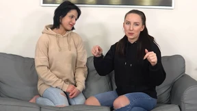 Bella & Vanessa in a strip game of House of Cards