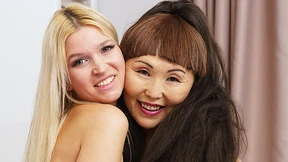 Girl taught by Asian stepmom Girl taught by Asian stepmom