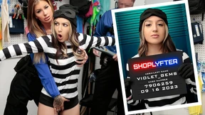 Violet Gems Gets Caught Shoplifting In The Mall While Wearing A Thief Costume - Shoplyfter Violet Gems Gets Caught Shoplifting In The Mall While Wearing A Thief Costume - Shoplyfter