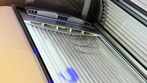 Solarium orgasm and squirt Solarium orgasm and squirt