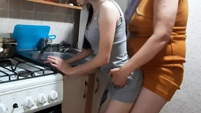 I get fucked by my stepmom while I'm cleaning the kitchen - Lesbian-illusion I get fucked by my stepmom while I'm cleaning the kitchen - Lesbian-illusion