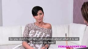 FemaleAgent Big breasts make agent wet with desire
