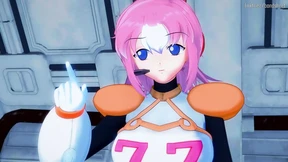 Mega Man X Dive's Nana Gets a Bukkake to Celebrate Her Playable Debut