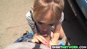 Slutty teen gets doggystyle POV for hard cold cash