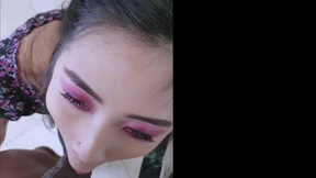 Lovely teenage cutie Eva Yi rides a BBC like a professional