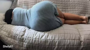 While stepmom rests on the couch, her big and perfect ass makes my cock harden, don't worry you won't have a creampi, I cum out While stepmom rests on the couch, her big and perfect ass makes my cock harden, don't worry you won't have a creampi, I cum out