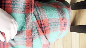 My shy neighbor does cunnilingus under the blanket